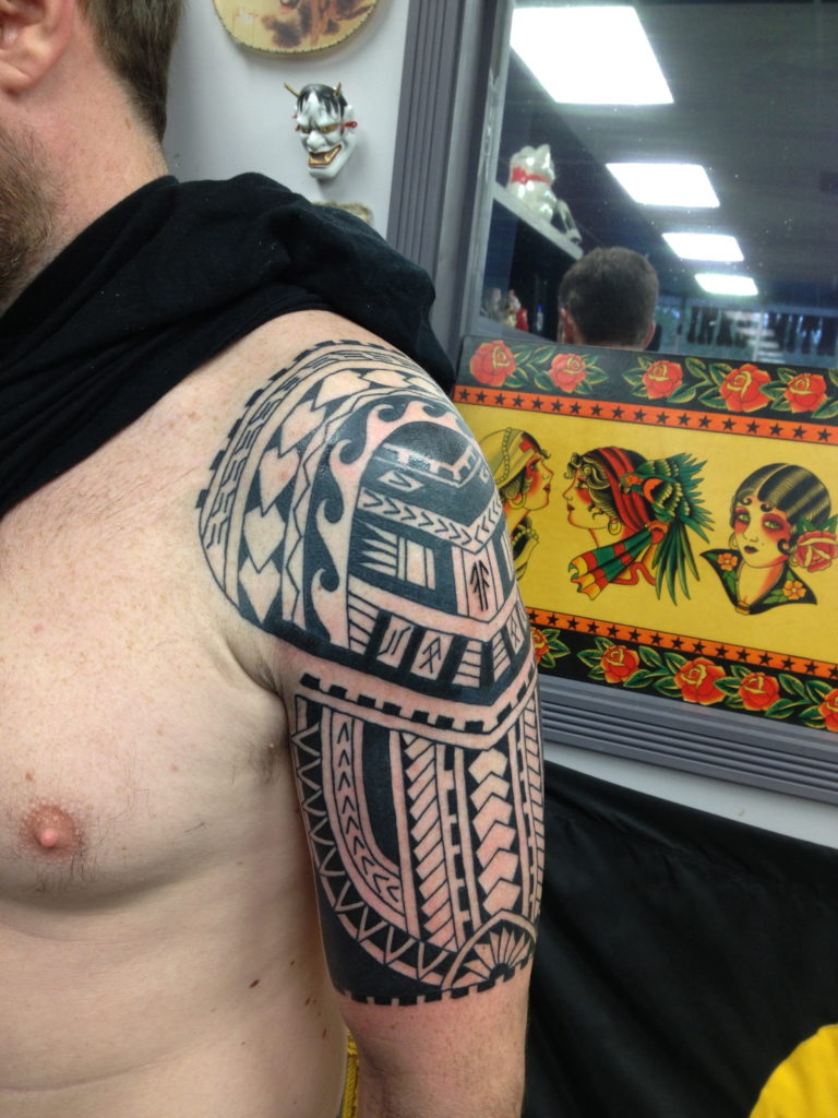 Black and grey tattoo by Jeff Jibran at Idle Hands Tattoo Co., Jacksonville FL