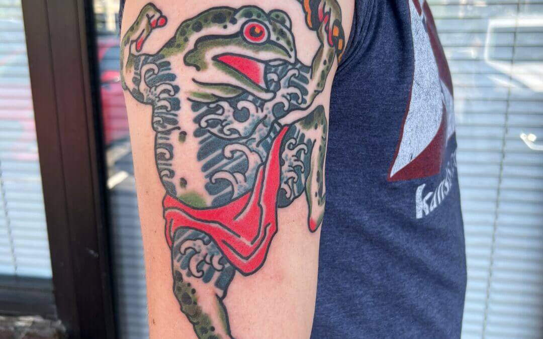 Traditional Japanese irezumi tattoo by Jeff Jibran, Jacksonville Florida